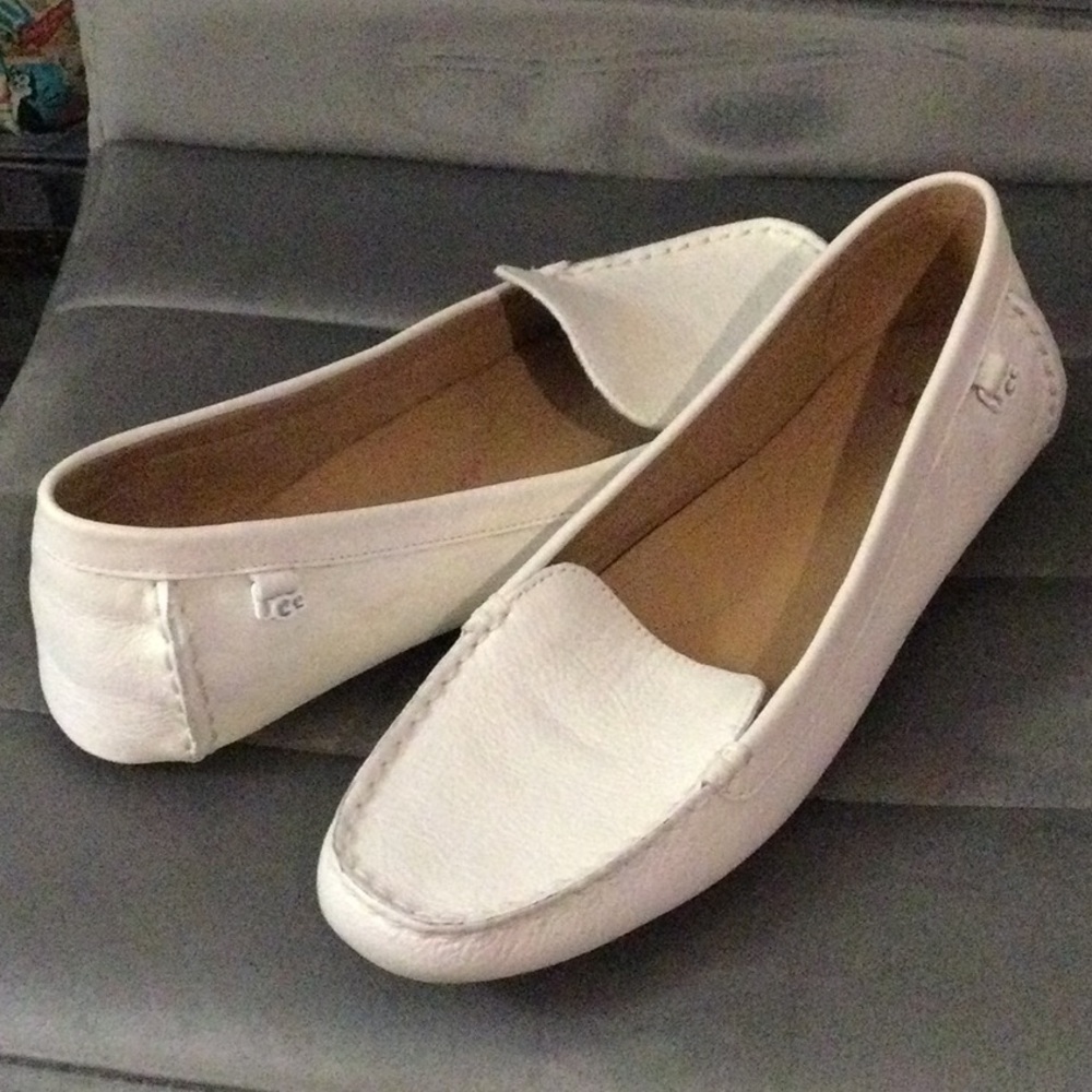 Ugg white driving loafer